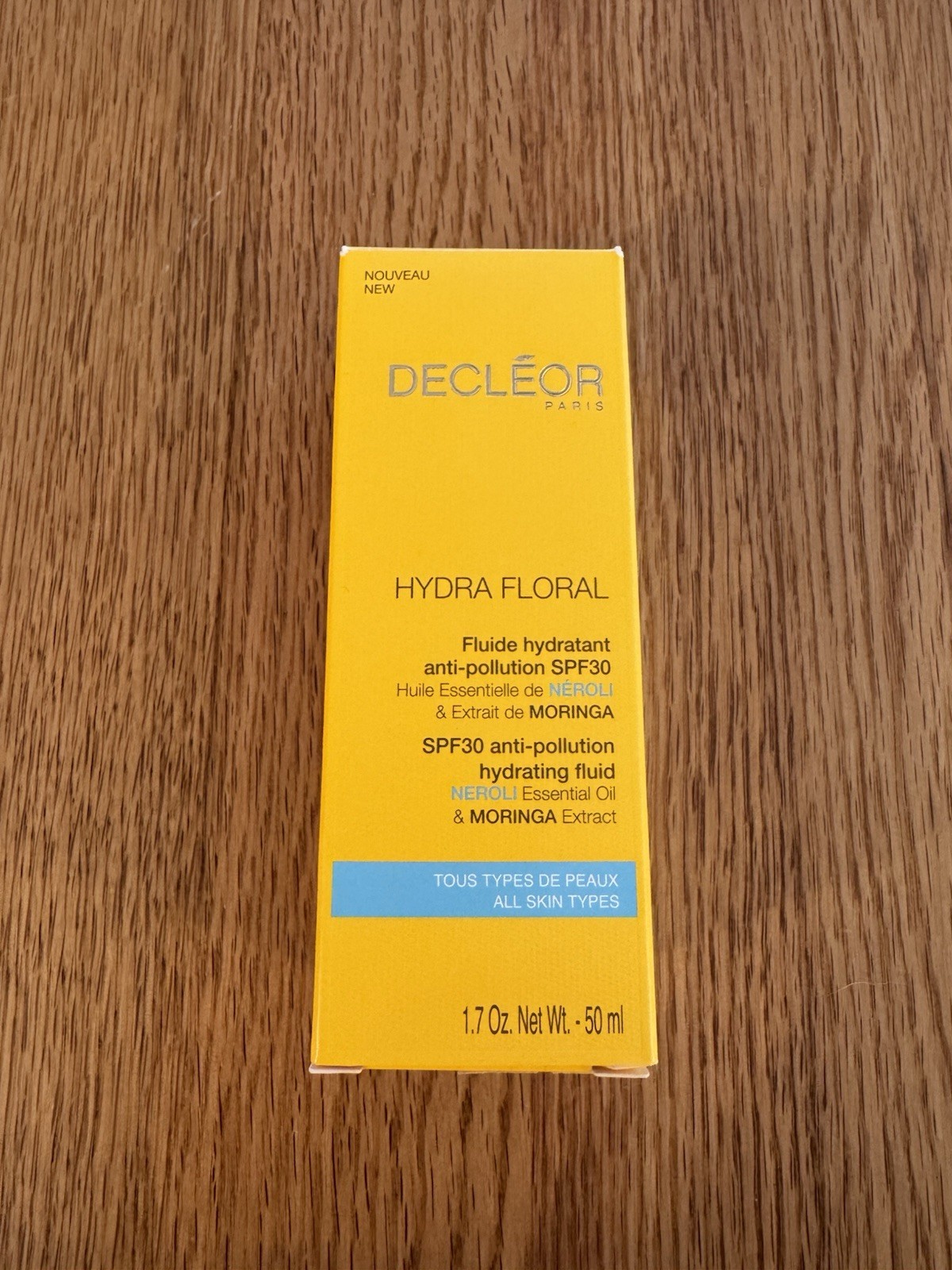 Decleor Hydra Floral SPF30 Anti Pollution Hydrating Fluid 50ml Neroli Oil New