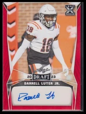 2023 Leaf Draft #BA-DLJ Darrell Luter Autographs Red