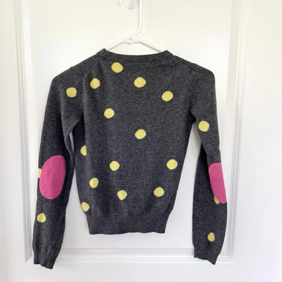 Cárdigan Mini Boden Hotchpotch Lunares Botón Frontal Mezcla Cachemira 11-12 Foto 2 de 4