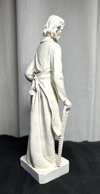 Vintage Saint Joseph the Worker Statue with Saw & Plane 8
