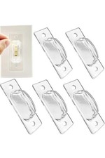 Childproof Light Switch Guard Toggle Cover 4 Pack Clear Baby Safety Protector
