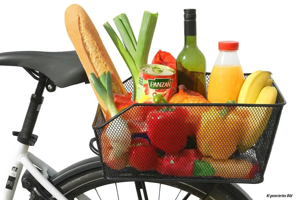 Fahrradkorb Schultaschenkorb Gepäckträgerkorb Drahtkorb  engmaschig Festmontage - Bild 4 von 4