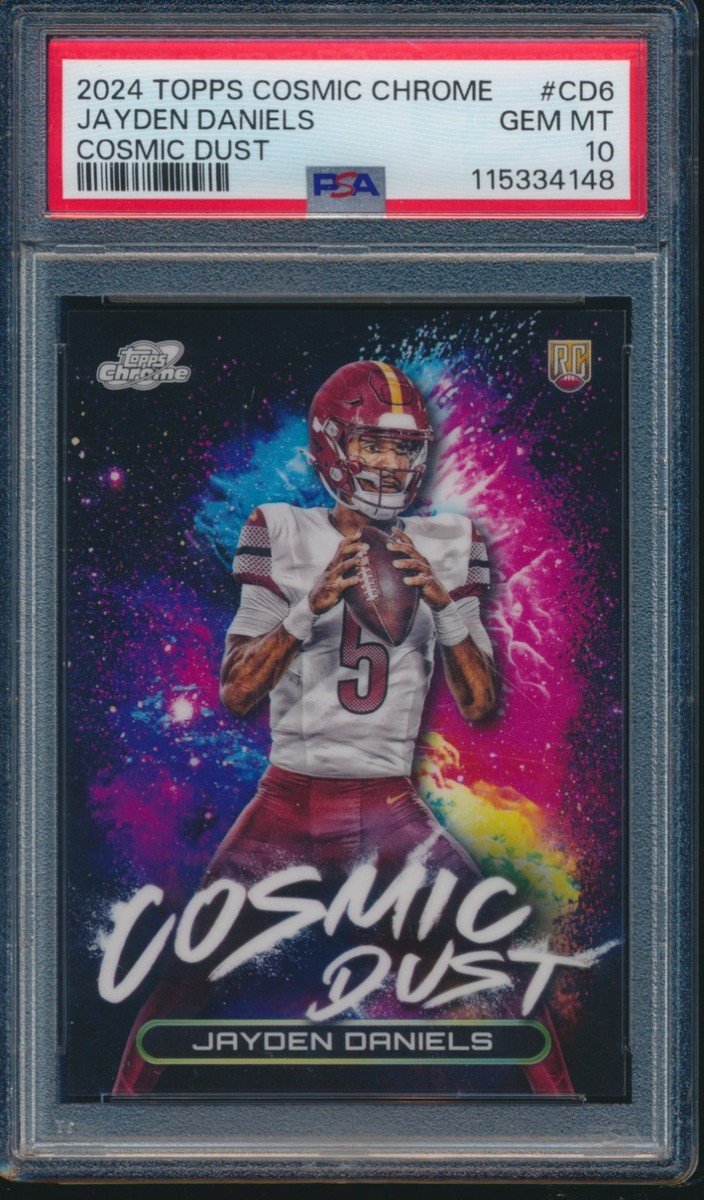 PSA 10 JAYDEN DANIELS 2024 Topps Chrome COSMIC DUST SSP Rookie