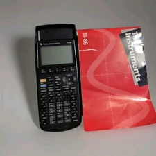 TI 86 Graphing Calculator By Texas Instruments W Cover And 416pg Guidebook Works