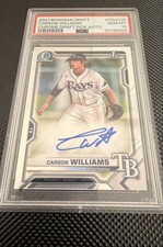 2021 Bowman Draft - Chrome Draft Pick Autographs Carson Williams #CDA-CW (AU,...