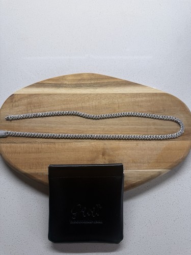 925S & VVS Moissanite 6.5MM Prong Cuban Link Chain 20” White Gold