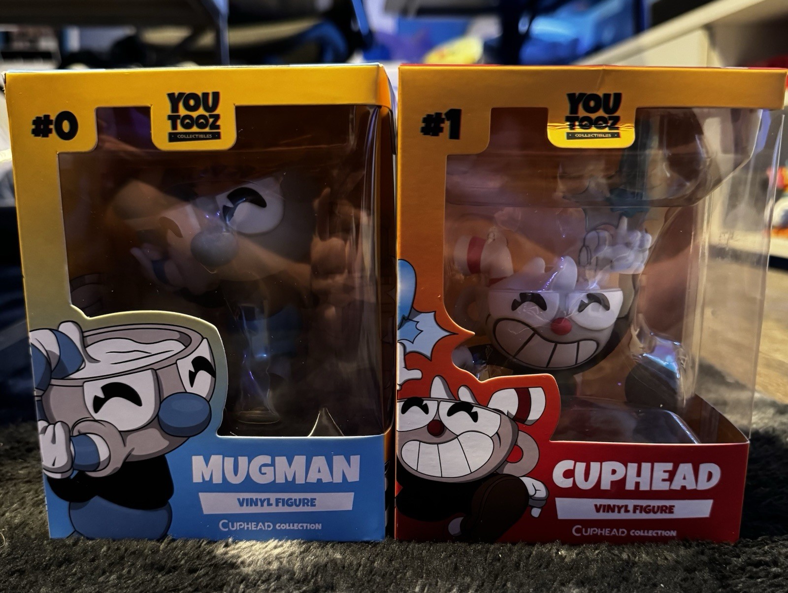 Figura Vinilo Youtooz Mugman Cuphead And Mugman Coleccionables Caja Original #0/#1