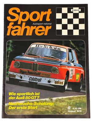Sportfahrer - Autosport international, August 1974 (Test Audi 80 GT + Capri II)