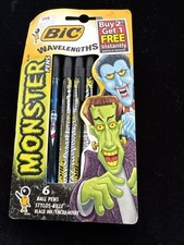 Vintage Bic Wavelengths Monster 6 Pens Dracul...