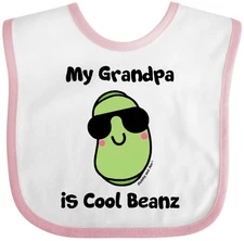 Inktastic Cool Beans Grandpa Baby Bib Veg Teen Clothing Flossyandjim Gift Infant