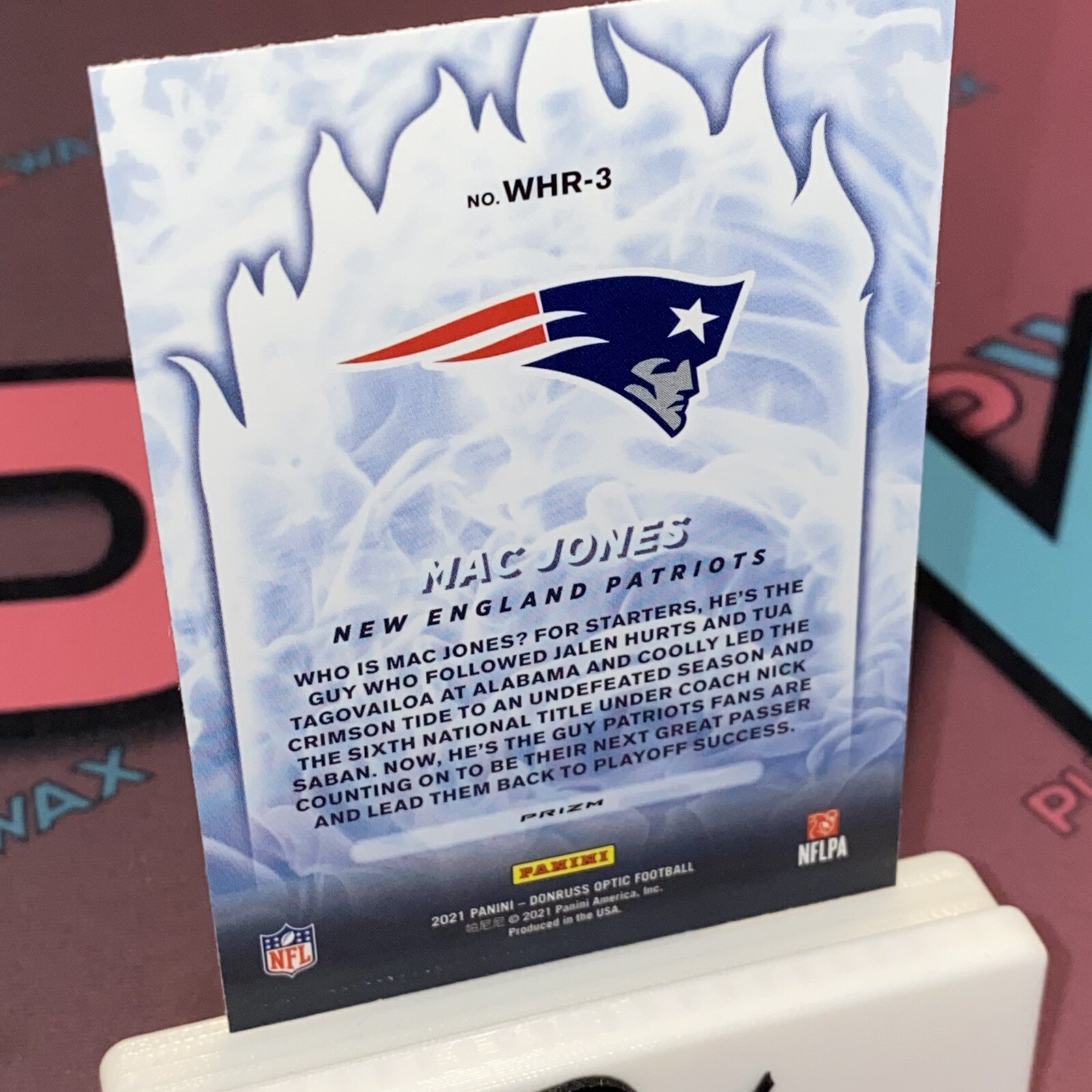 2021 Donruss Optic Mac Jones WHITE HOT ROOKIES HOLO SILVER PRIZM