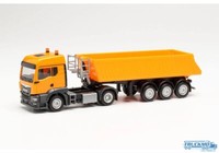 Herpa Man Tgs Tm Schmitz Kipp-Sattelzug Kommunalorange 314589