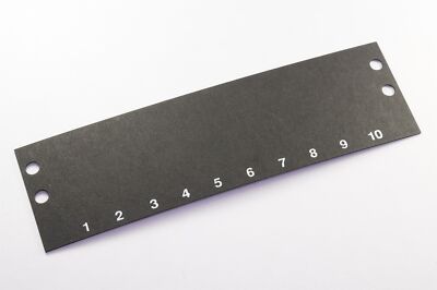 MS671-XP-10-1A Kulka Label Marker Strip 10P 2 Row Term Block Marker NOS