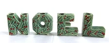 Lipper Mann NOEL candle holders-made in Japan