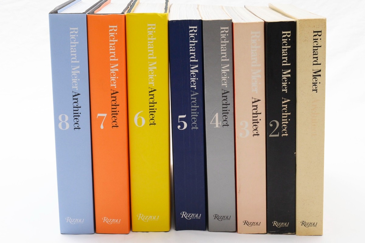 【サイン入り】Richard Meier 建築作品集 Richard Meier Architect Complete set of 8 volumes Volume1-8 Book