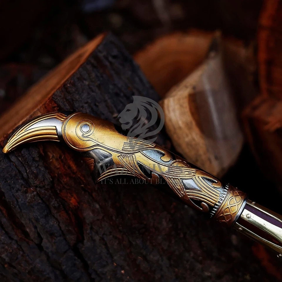 Handmade Kratos Axe Leviathan Axe from God Of War Fully Upgraded level 7 Axe - Image 4 of 4