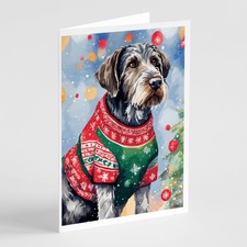 German Wirehaired Pointer Christmas Cards Env...