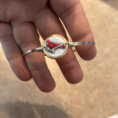 Luca Danni-Cardinal Bracelet Gold Tone Ohio state Bird