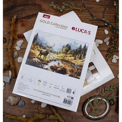 Luca-S Cross Stitch Kit - 'The Greatness Of Nature' Gold Collection With Everything Included