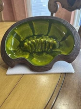 Sequoia Ware Bohemian Vintage Mid Century Ceramic Ashtray 1012 USA Hippy Hobbit