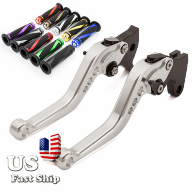 CNC Race Short Clutch Brake Lever w/Grips For Warrior YFM350 2002-2004 ATV Quad