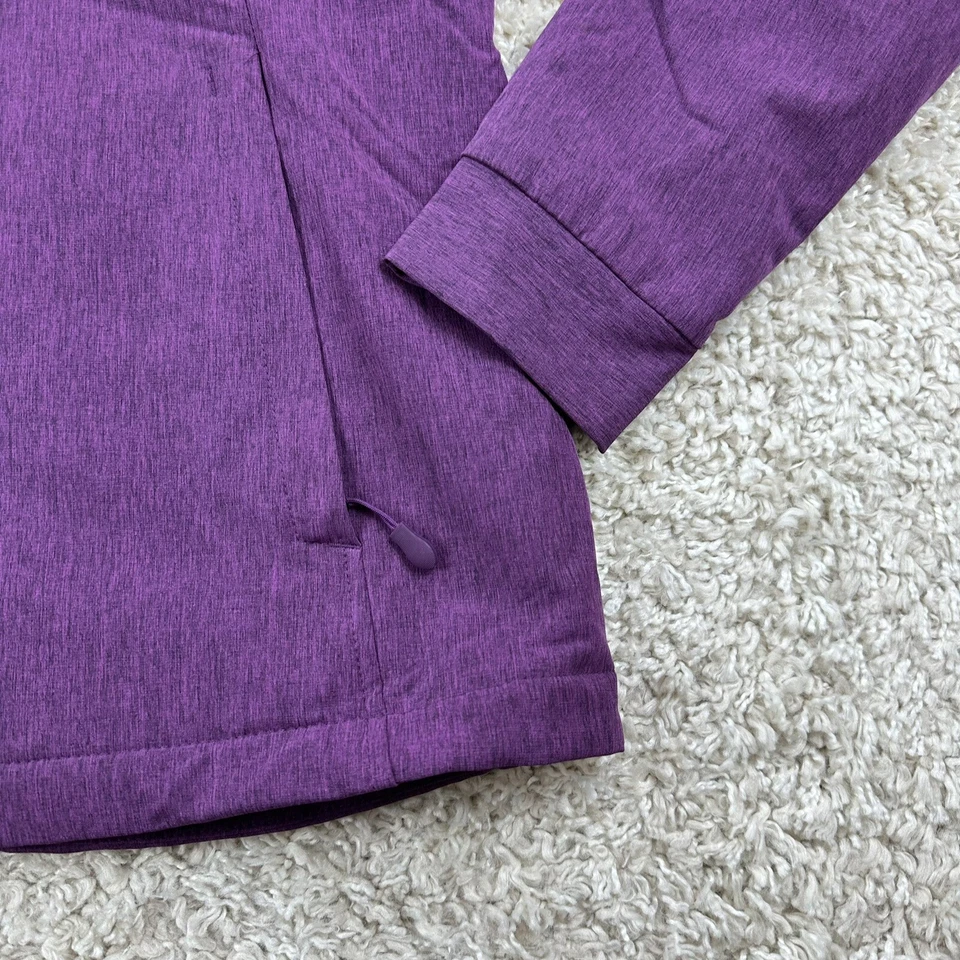 Chaqueta Kirkland Mujer Mediana Púrpura con Cremallera Con Capucha Difusa Forrada Suave Foto 2 de 4