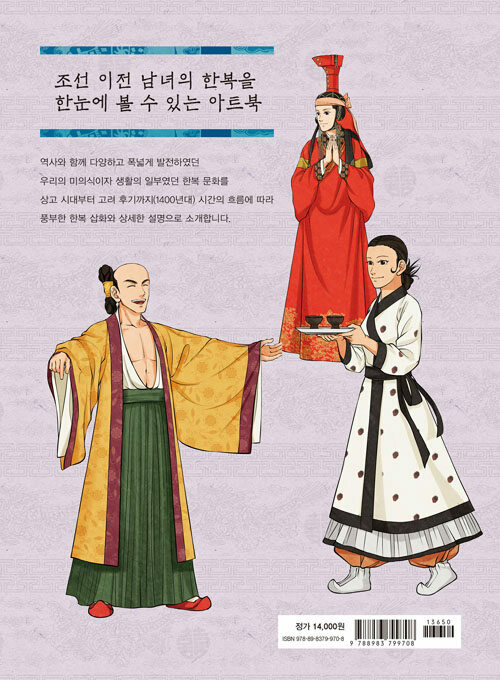 Illustration of Korean Traditional Hanbok,Clothes Before the