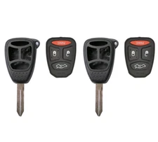 2 Compatible with Jeep Commander 2006 2007 Keyless Key Remote Fob Shell Case Pad