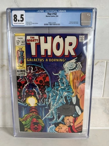 Thor # 162  1969 Marvel CGC 8.5 High Grade OW/W Galactus