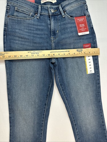 Jeans skinny Levi Strauss vita media lavaggio medio taglia 6 gamba dritta nuovo con etichetta �� - Foto 7 di 9