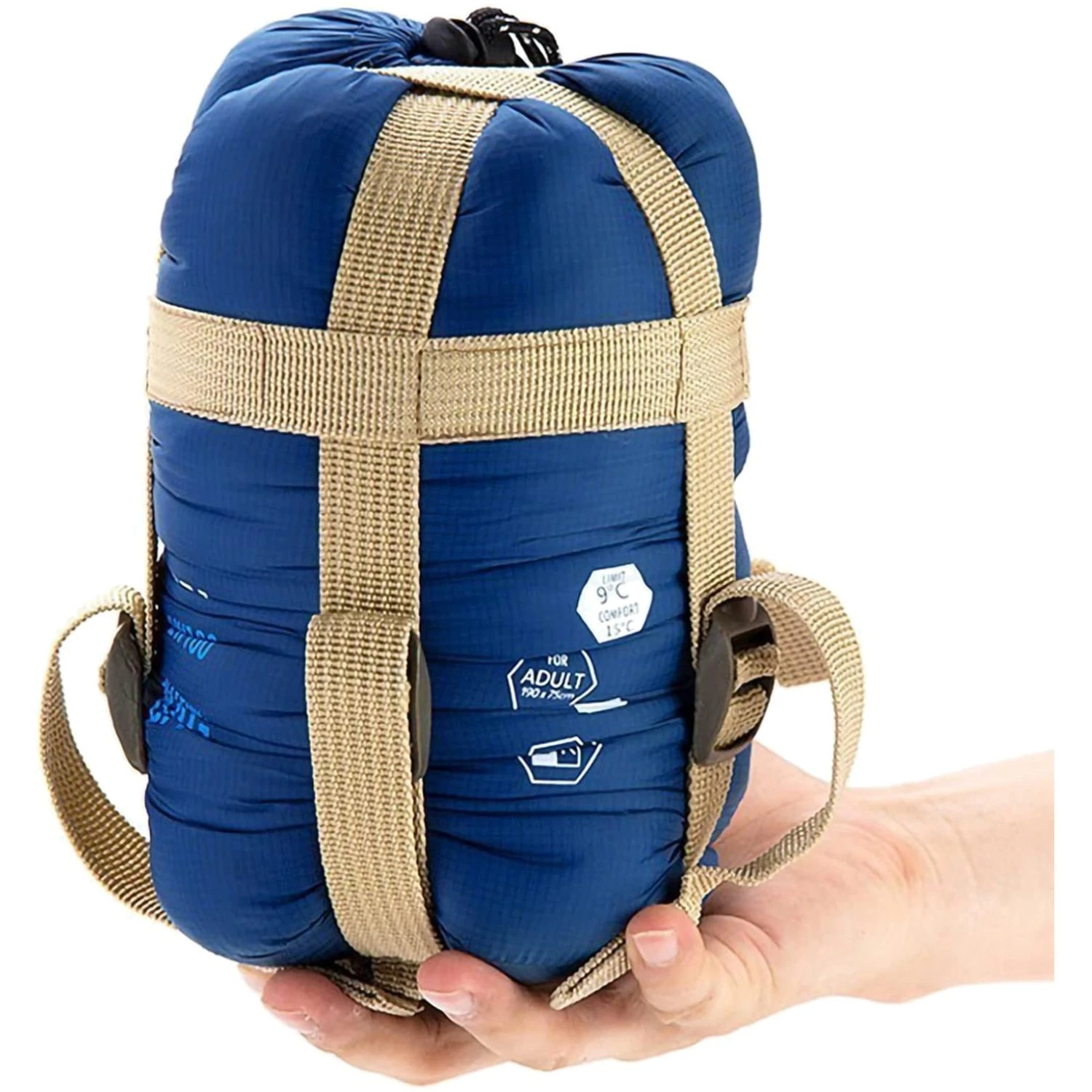 Ultra-Comfort Dark Blue Sleeping Bag - Waterproof & Lightweight for Outdoors
Opens in a new window o