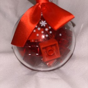 LEGO HOLIDAY CHRISTMAS ORNAMENT BAUBLE WITH RED BRICKS (853344) Rare