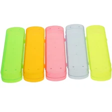 5 Pcs Toothbrush Container Travel Toothpaste Portable Storage Case