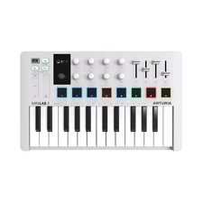 Arturia MiniLab 3 Keyboard Controller (25-Key) - White