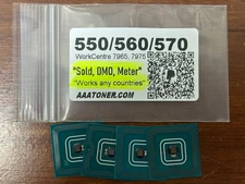 4 x Toner Chip for Xerox 550, 560, 570 WC 7965, 7975 Printer Refill