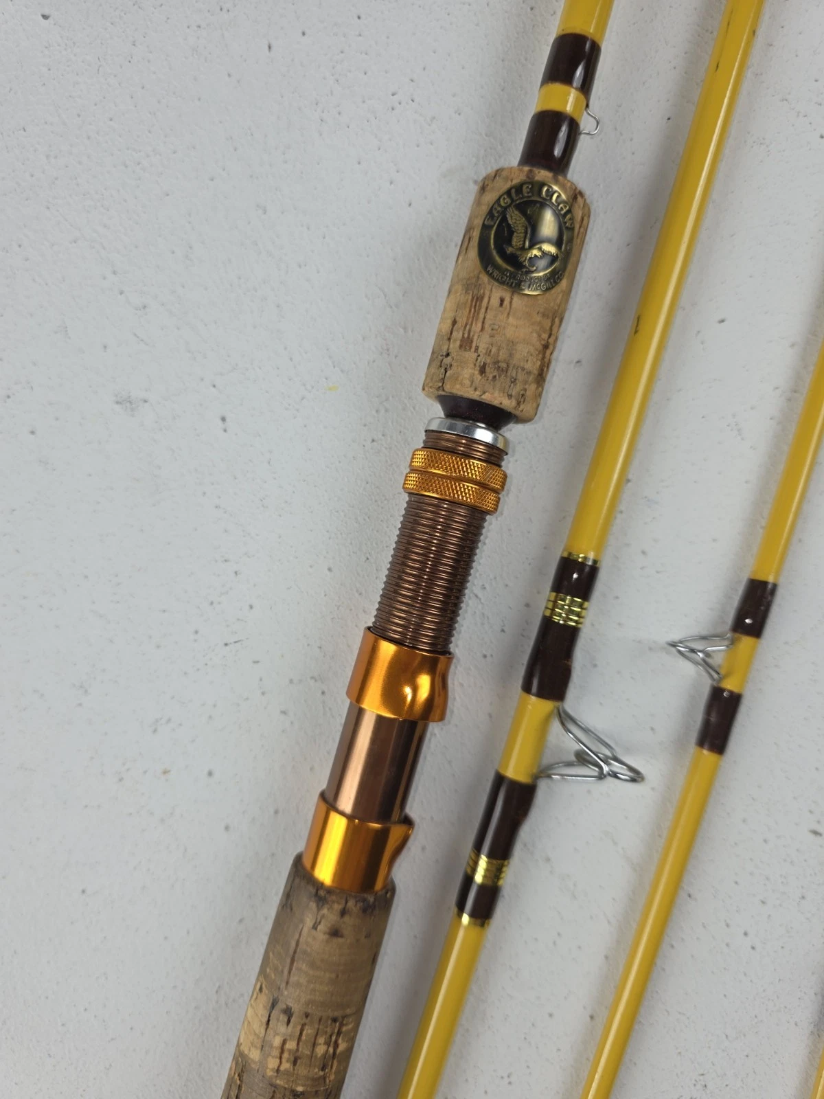 Vintage Eagle Claw Trailmaster TRP 600 - 7.5ft Spin Fly Combo Fishing Rod EUC