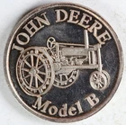 John Deere Model B 1 oz .999 Silver Round