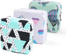Vin Beauty 3Pcs Period Bag,Period Pouch,Sanitary Napkin Storage Bag, Portable Re