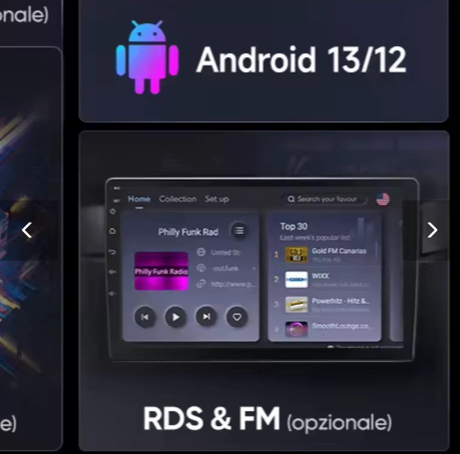 Autoradio 9" CarPlay Android 13 per VW Golf 6 2008–2016 GPS Bluetooth RDS - Immagine 3 di 4