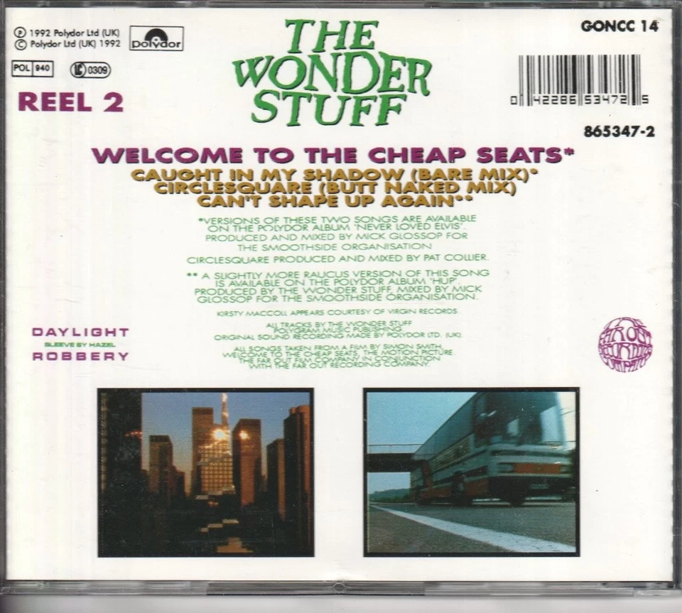Wonder Stuff Welcome To The Cheap Seats CD UK Polydor 1992 Single Teil 2 - Bild 4 von 4
