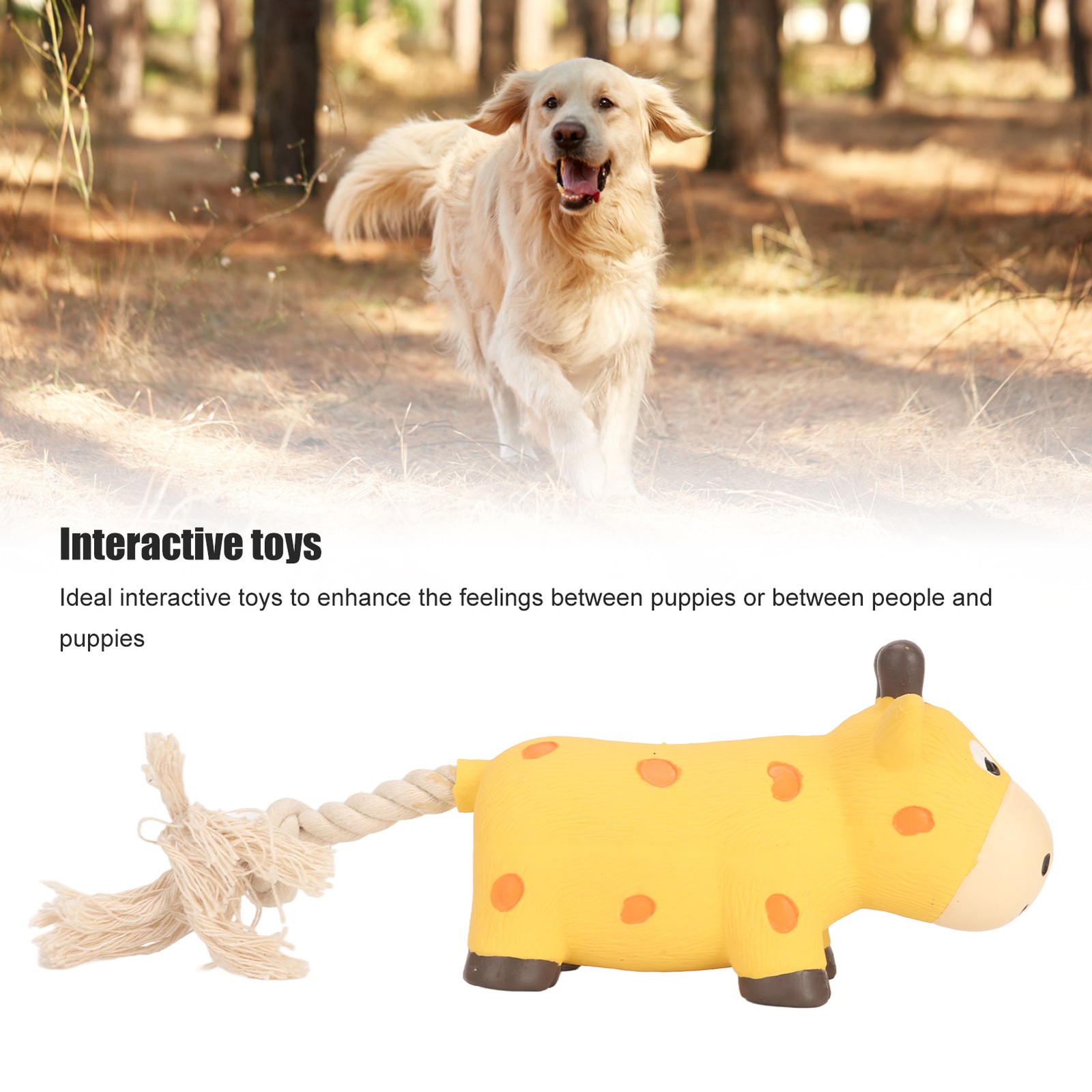 Grunting Latex Dog Toy Interactive Boredom Relief Bite Resistant Squeaky Squeeze
