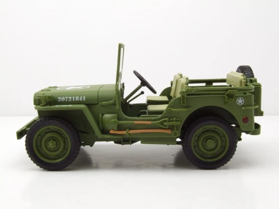 Willys Jeep US Army Militairy Police 1944 grün Modellauto 1:18 American Diorama - Bild 3 von 4
