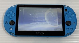 Sony PS Vita PCH-2000 PCH 2000 Console Aqua Blue Complete in Box - Excellent