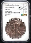2023 W American Silver Eagle $1 1oz U.S. Invention Series Drone NGC MS70