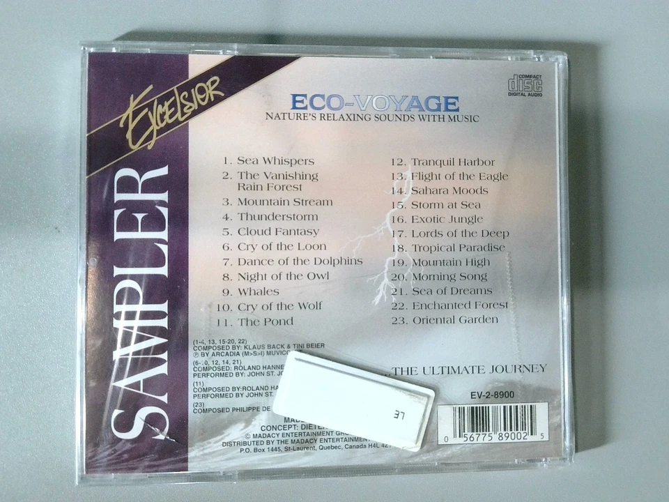 Excelsior Eco-Voyage Sampler CD 1990 Nature Relaxation Ambient Environ - Image 2 of 2