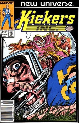 Kickers, Inc. #8 (Newsstand) FN; Marvel | New Universe - w/Bag+Board