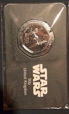 Star Wars Tie Fighter United Kingdom 50p 2024 Uncirculated Carded