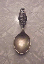 Vintage Bent handle Sterling Silver Baby Spoon