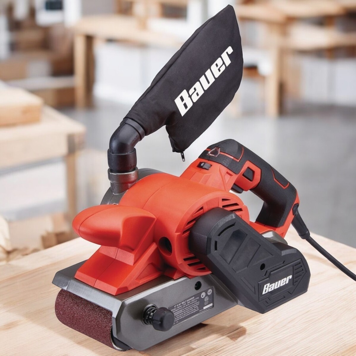 4" x 24" Electric Belt Sander Variable Speed 10 Amp Sanding Tool Woodworking