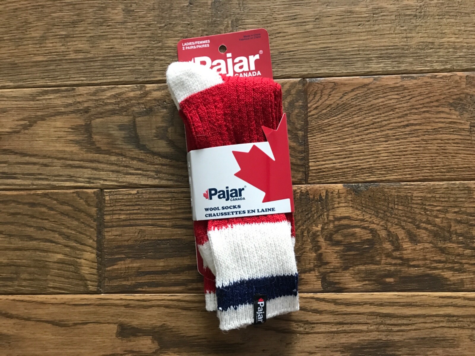 PAJAR Canada 2 PR WOOL Blend Odor Resistant Boot SOCKS Womens Size 9